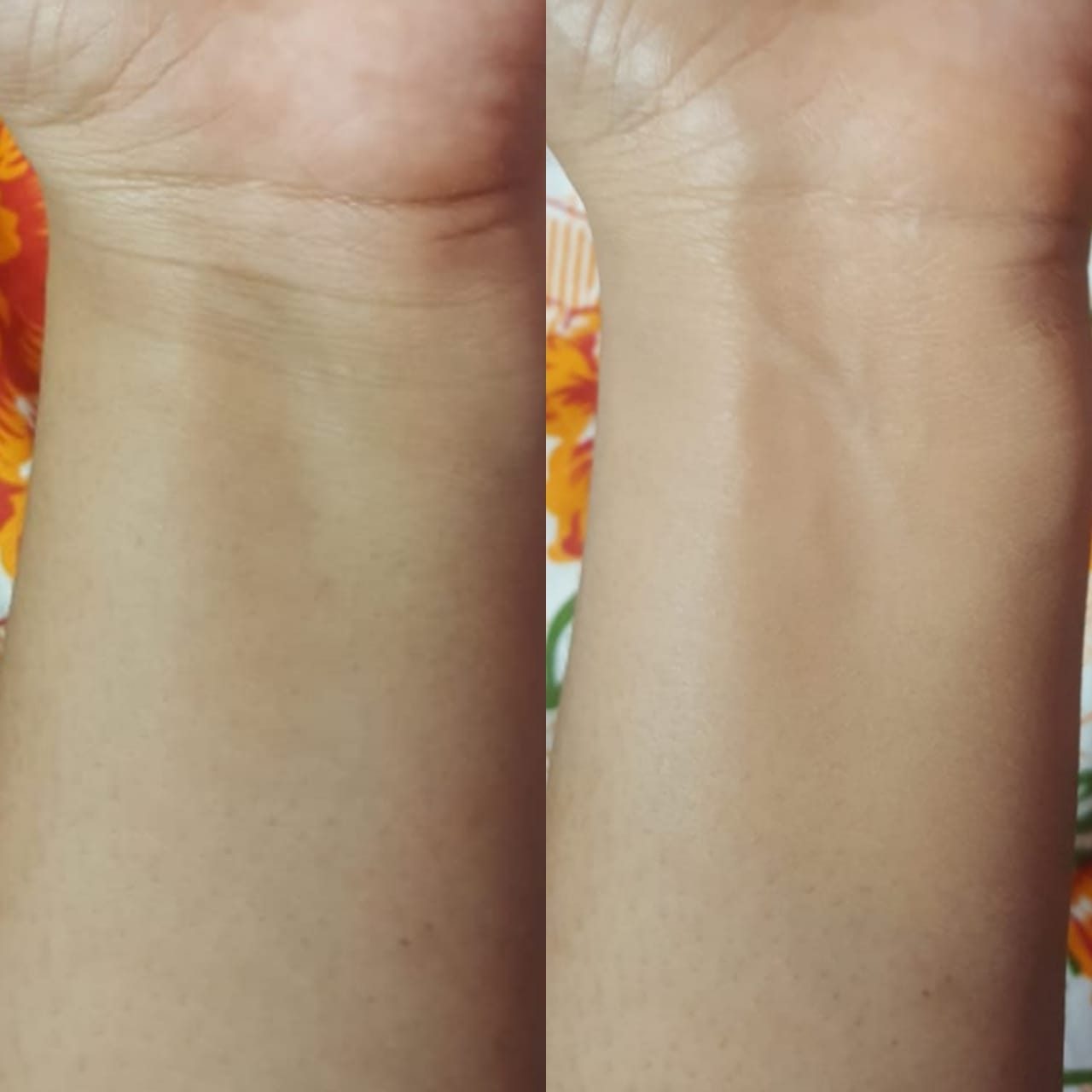 Ponds white beauty all in one BB+ fairness cream swatch