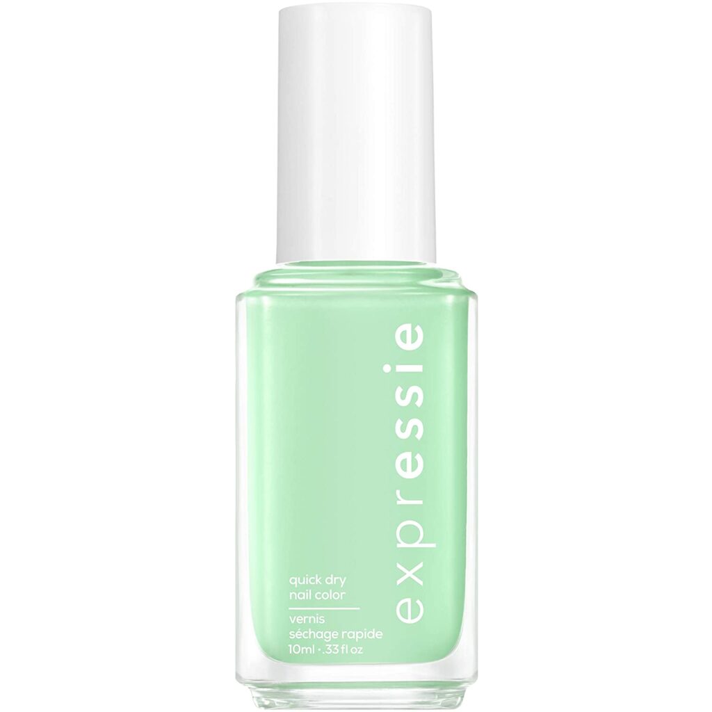 Essie Expressie in best drugstore nail polish mint green