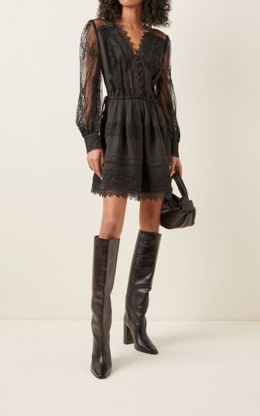 lace dress in cute fall outfits for women