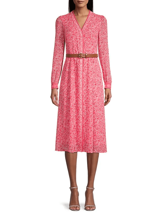 floral print dress in cute fall outfits for women
