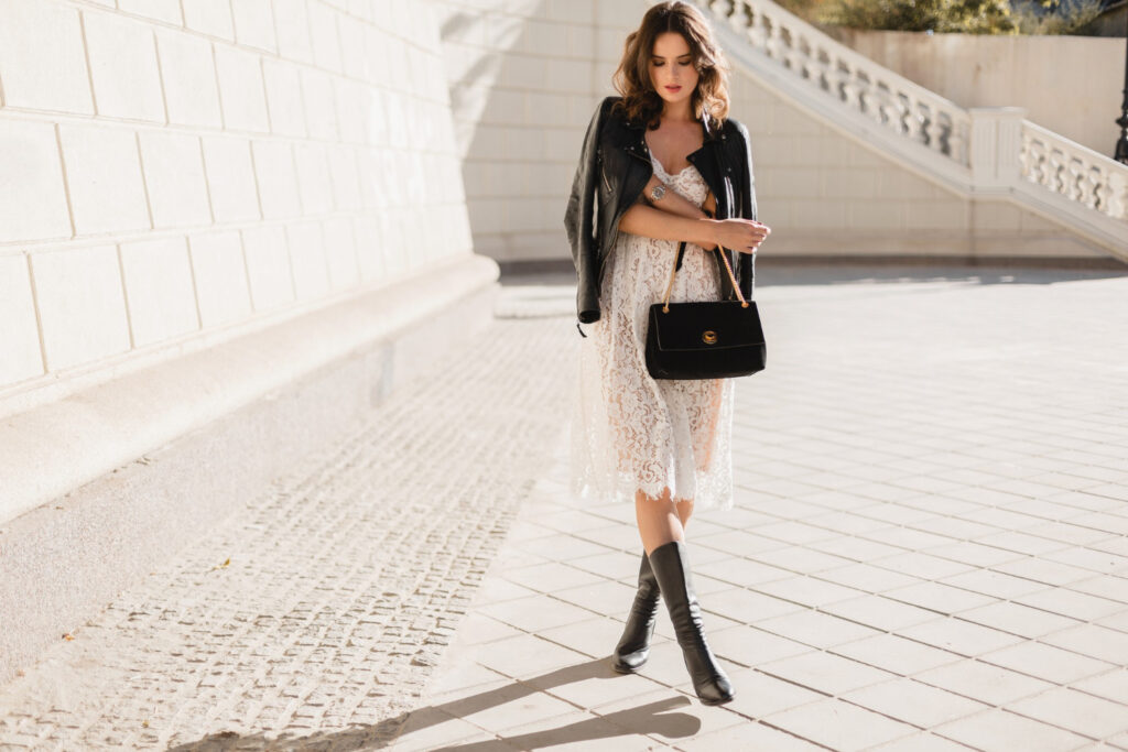 leather in best casual fall and winter outfits for women