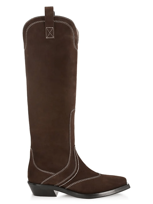 Suede Knee-High Boots in best knee-high boots