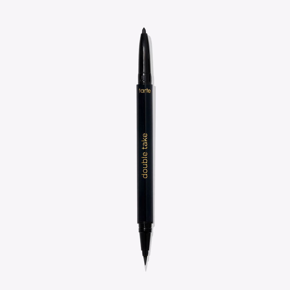 best eyeliner for hooded eyes 2 in 1- tarte double take eyeliner
