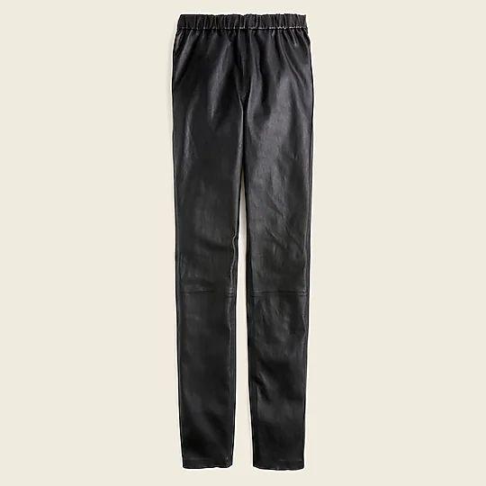 leather leggings in lazy day outfits