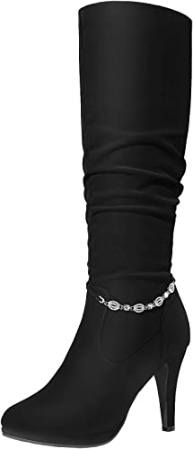 rhinestone knee-high boots in best knee-high boots