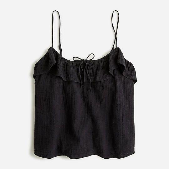black camisole in cute summer outfit ideas