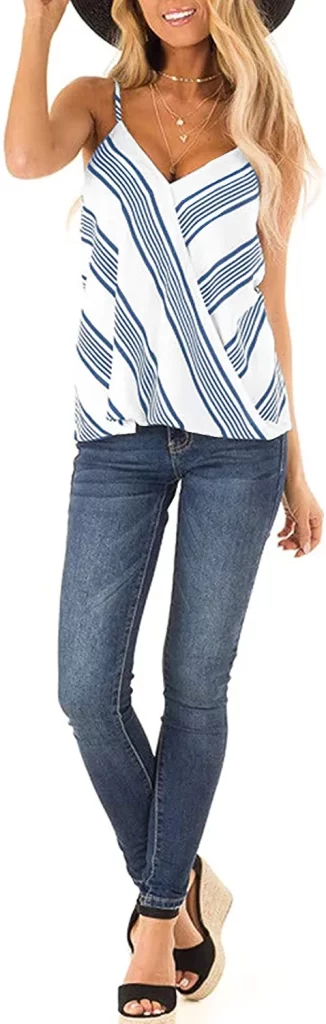jeans + tank top in cute summer outfit ideas