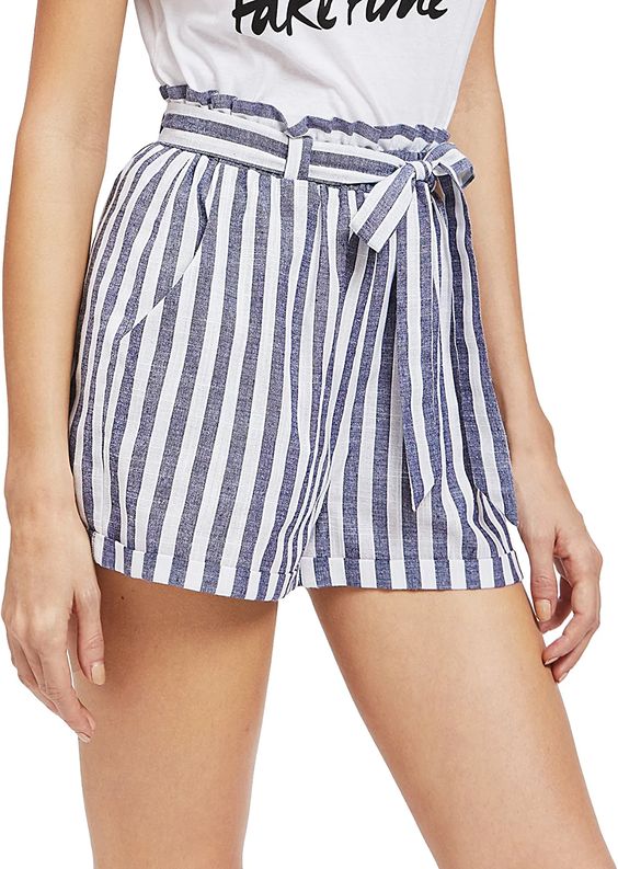 striped shorts