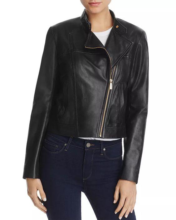 leather jacket in lazy day outfits