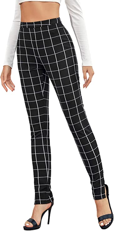 plaid leggings