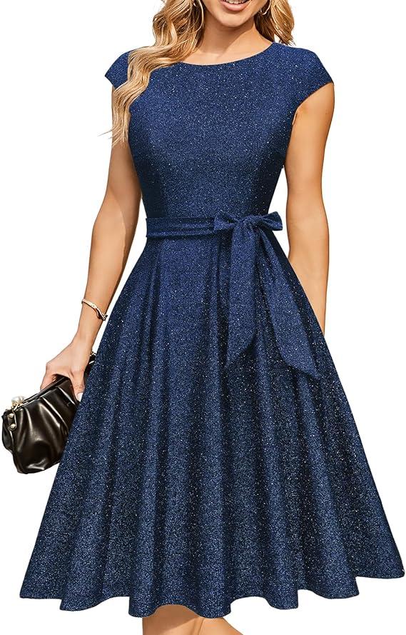 glitter dress in new year's eve outfit ideas 2025