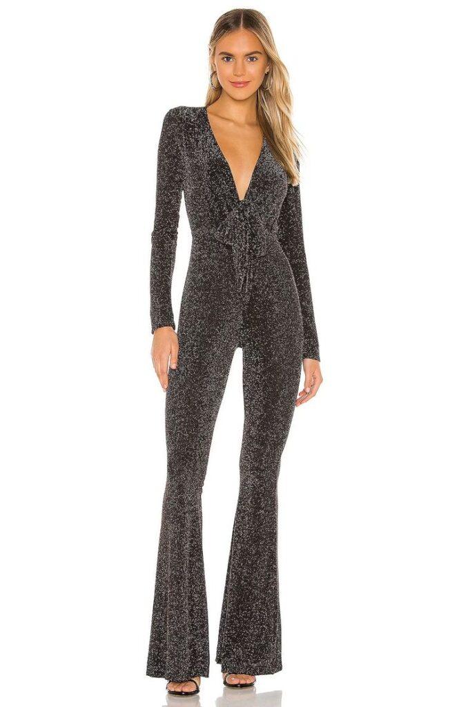 metallic jumpsuit ultra modern new year's eve outfit ideas 2025