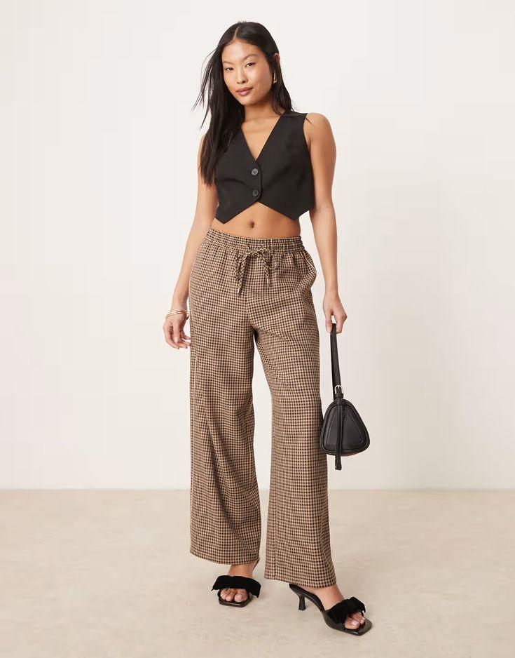 check pants - spring summer 2025 fashion trends