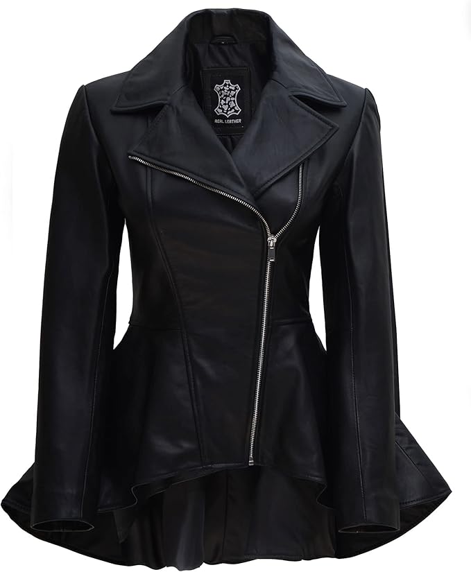 peplum leather jacket - spring summer 2025 fashion trends