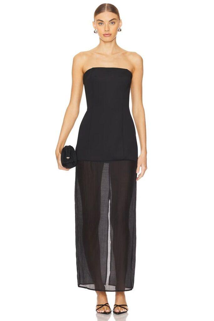 sheer dress black - spring summer 2025 fashion trends